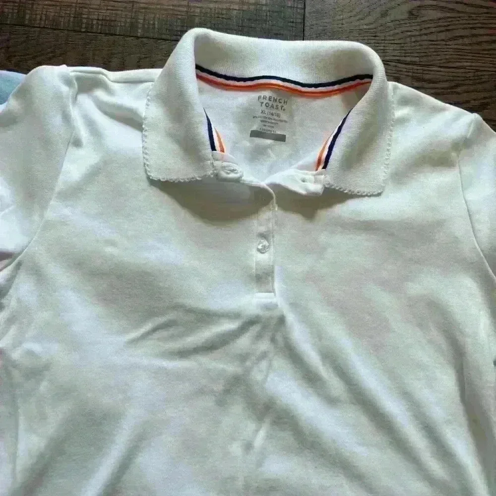 French Toast Uniform Polo Shirts Youth Girls X-Large- SET OF TWO NEW NWOT - Picture 3 of 5